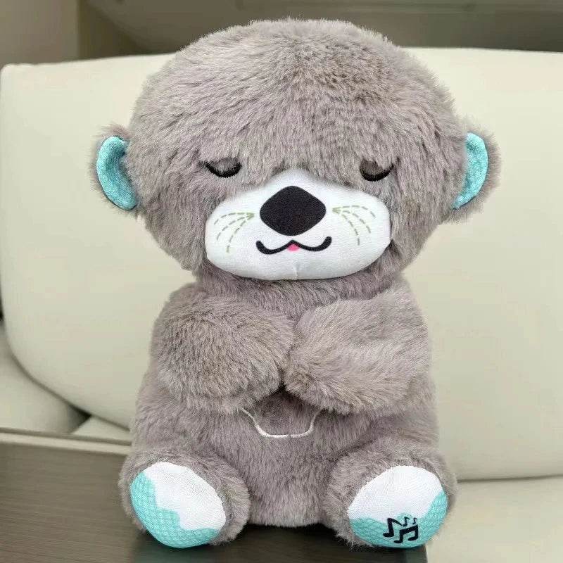 LumiOurs : Poupée en peluche pour bébé, ours respirant, nouveau-né, sommeil apaisant, compagnon de jeu, loutre, jouet pour enfants, musique, compagnon de sommeil, son et lumière, jouet cadeau - myledly