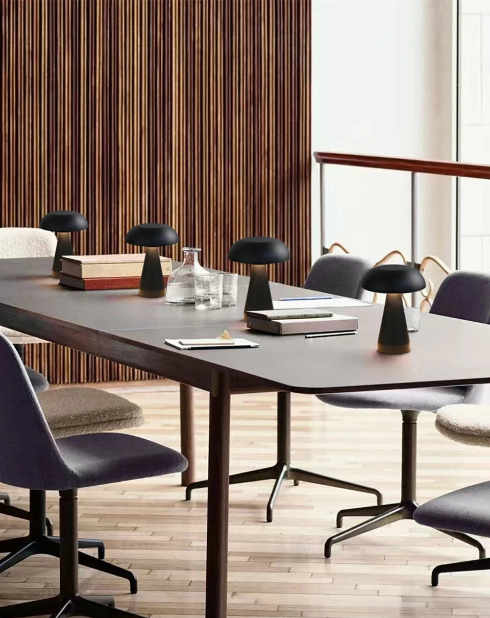Lampe champignon vintage - LED rechargeable tactile restaurant bar
