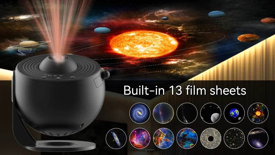 Cosmos projector : Veilleuse galaxie projecteur ciel étoilé projecteur 360 ° rotation planétarium lampe pour enfants chambre saint valentin cadeau mariage déco - myledly