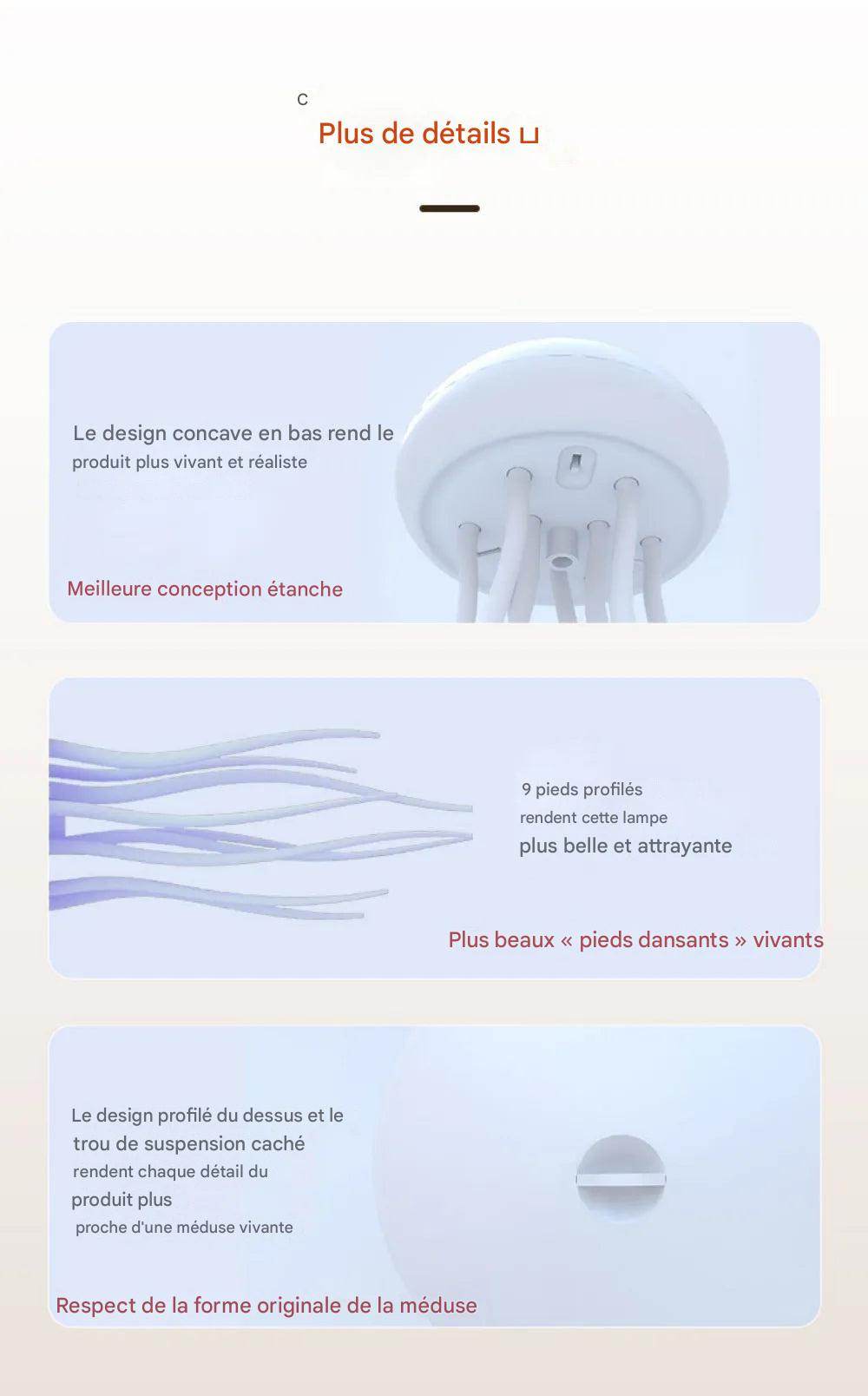 Aurora Medusa Lampe : Lampe de chevet LED type USB C avec commande vocale et option humidificateur Bluetooth - myledly