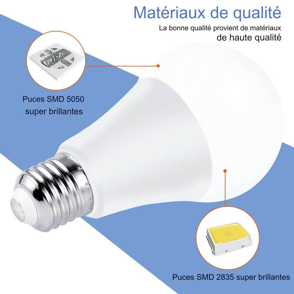 LED BULB : RGB 5W 10W 15W RGBWW, 110V, lampe LED RGBW colorée modifiable avec télécommande IR - myledly