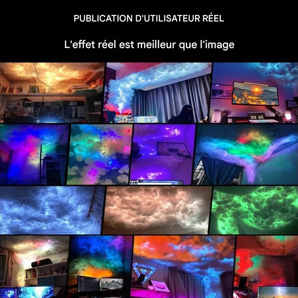Lampe nuage LED RGB - Kit Cloudy ambiance immersive cosy
