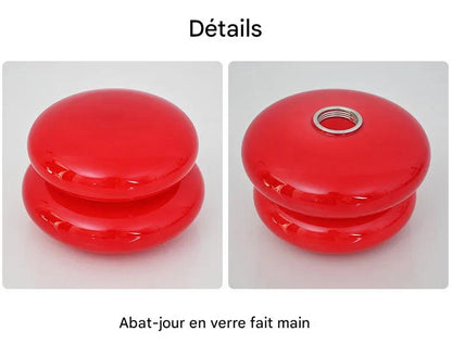 Lampe de table verre pastel tactile - éclairage doux décoration intérieure