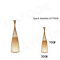 Lampadaire zen bambou LED - éclairage bidirectionnel salon méditation