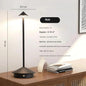 Lampe portable variateur tactile intégré - détail noir