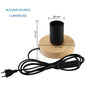  Base lampe Holzsockel bois - base moderne rétro E27