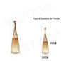 Lampadaire bambou design japandi - vue d'ensemble décoration authentique