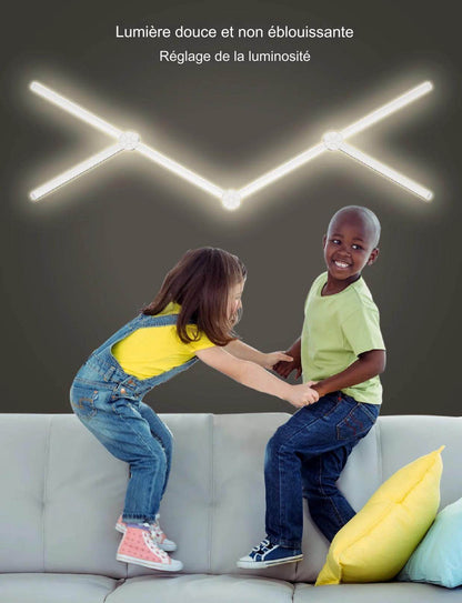 Bar Led : Applique murale intelligente RGBIC WIFI LED, synchronisation de musique, veilleuse à intensité variable, compatible avec Alexa Google Home, pour salle de jeu, décoration murale - myledly