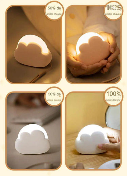 Cloudy Led : Nuage veilleuse Mini USB sans fil Adorable nuage forme LED veilleuse pour chambre bébé enfants cadeau créatif - myledly