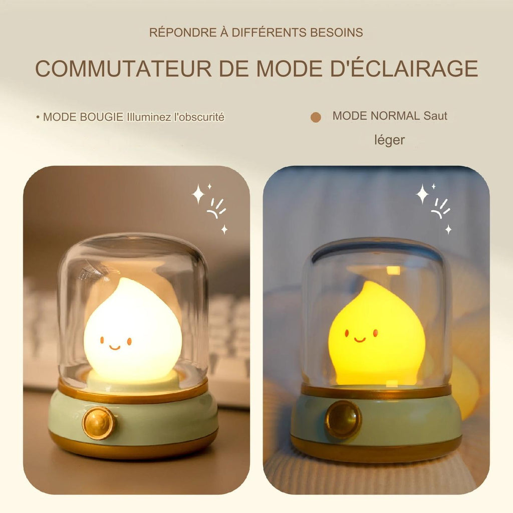 Veilleuse Miniflam LED rechargeable - lampe portable réglable chambre
