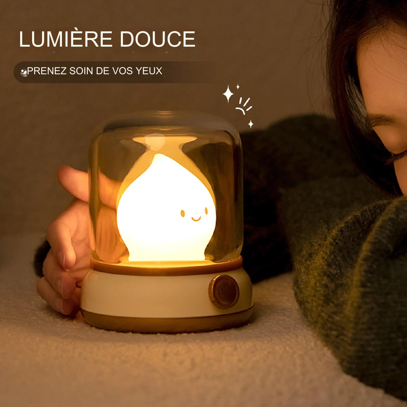 Veilleuse Miniflam LED rechargeable - lampe portable réglable chambre