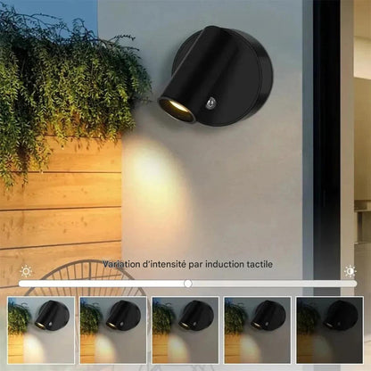 Wall Lamp : Applique murale sans fil à base magnétique, lampe LED tactile, rechargeable par USB, éclairage d'intérieur à intensité variable, décoration d'ambiance.