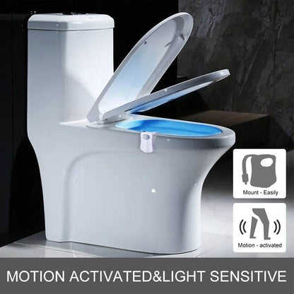 WC Led : ZK30 Smart PIR capteur de mouvement siège de toilette veilleuse 8/16 couleurs rétro-éclairage étanche pour cuvette de toilette lampe à LED WC lumière de toilette - myledly