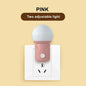 Bulby Led : LED Plug-in veilleuse 2 couleurs bébé allaitement oeil sommeil lumière chambre prise lumières économie d'énergie mignon couloir lampe balcon - myledly