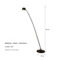 Lampadaire contemporain spot LED - éclairage ciblé projet résidentiel