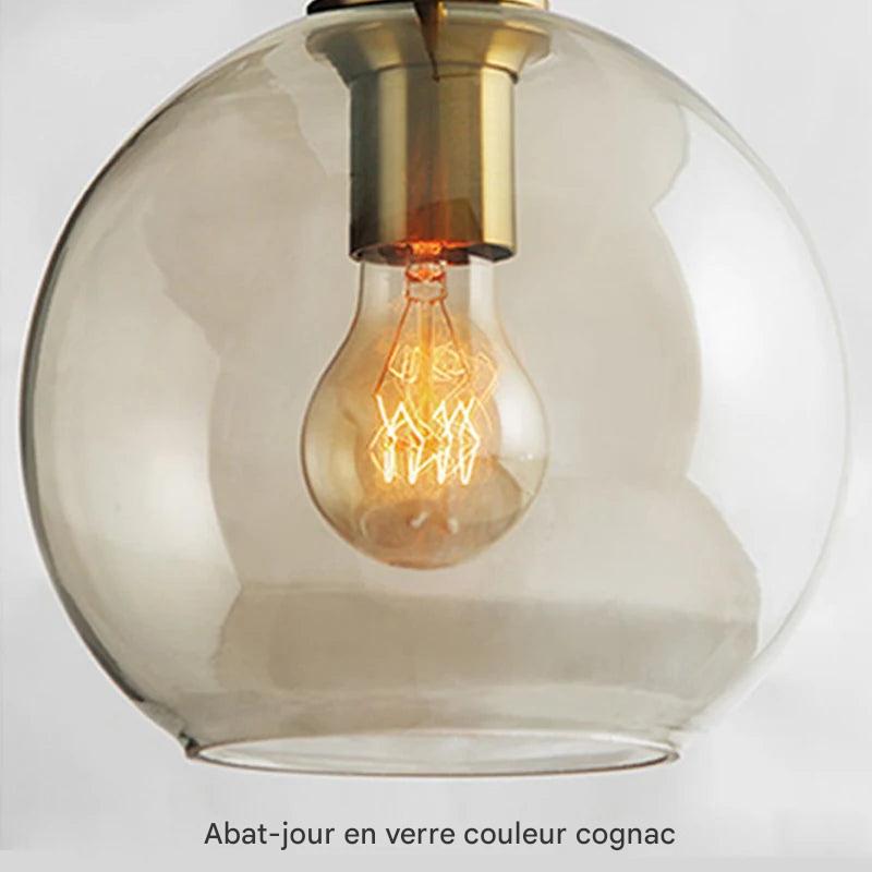GLASLOFT Suspension verre industriel moderne - Lustre loft
