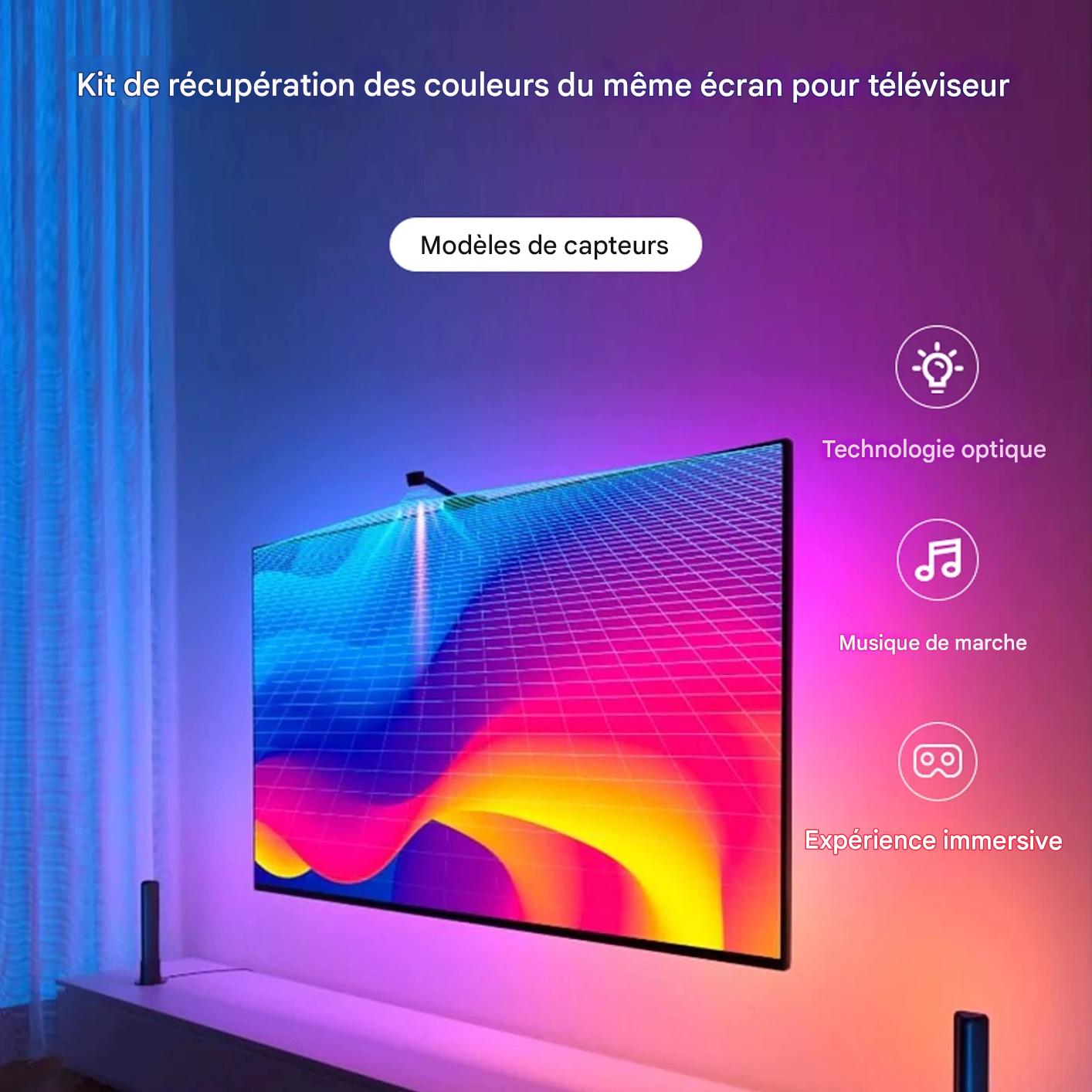 Rétroéclairage TV - Eclairage immersif et réalité augmentée