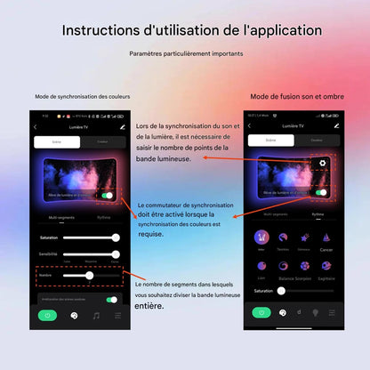 Rétroéclairage TV - Eclairage immersif et réalité augmentée