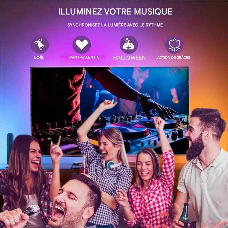 Rétroéclairage TV - Eclairage immersif et réalité augmentée