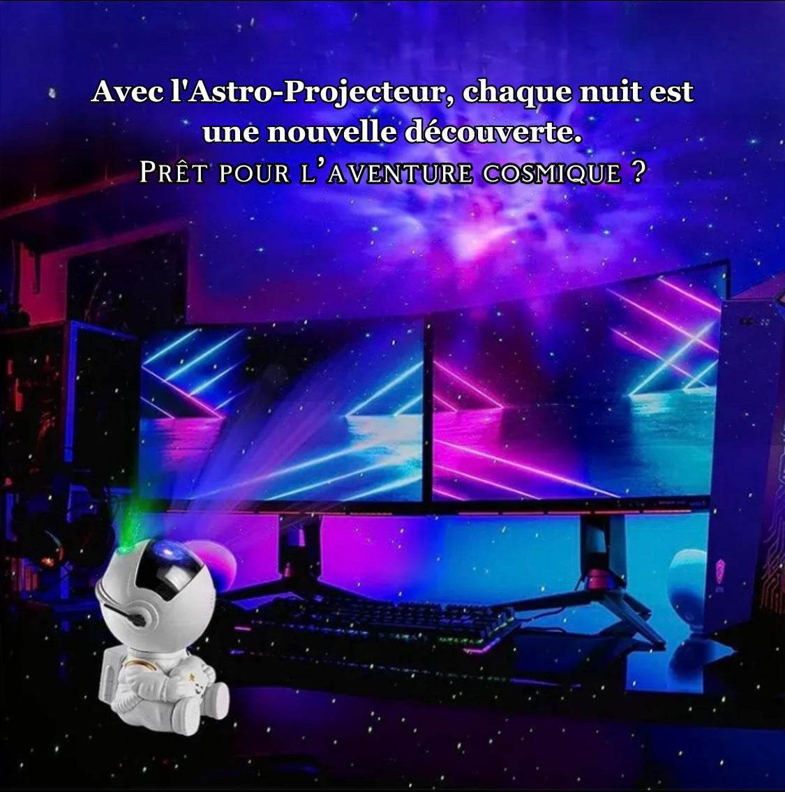 Astro-Projecteur LED Pour Décoration De Chambre, Studio, Salle de bain, Bureau - myledly