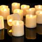 Bougies LED chauffe-plat blanc chaud - lot sans flamme décoration festive