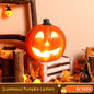 Citrouilles lumineuses Halloween - détail qualité plastique résistant