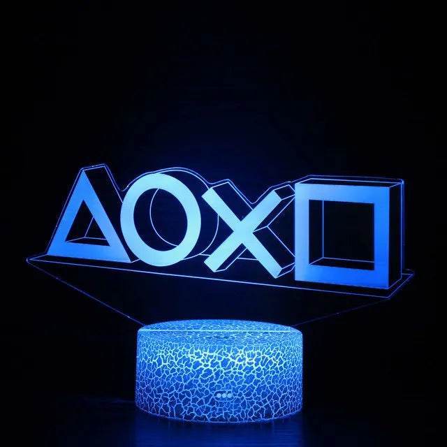 3D LED : Lampe RGB pour salle de jeu, configuration de jeu, veilleuse alimentée par USB, lampe de Table pour décoration de chambre à coucher, lumières de noël - myledly