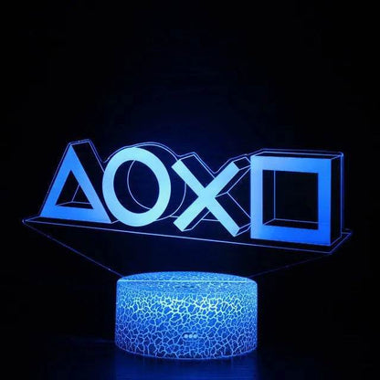 3D LED : Lampe RGB pour salle de jeu, configuration de jeu, veilleuse alimentée par USB, lampe de Table pour décoration de chambre à coucher, lumières de noël - myledly