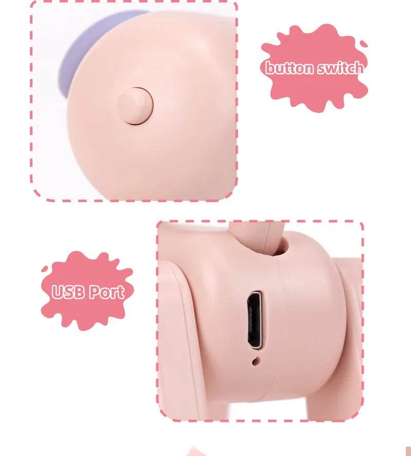 Petty Led : Mini veilleuse USB Rechargeable, lampe de Table, dessin animé, ornement de bureau, dortoir, chambre à coucher, lumière ambiante, cadeaux de vacances pour enfants, nouvelle collection - myledly