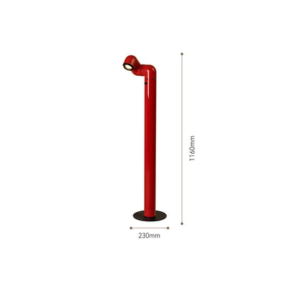 Lampadaire design Space Age chrome - éclairage statement piece professionnel
