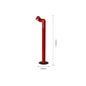 Lampadaire design Space Age chrome - éclairage statement piece professionnel