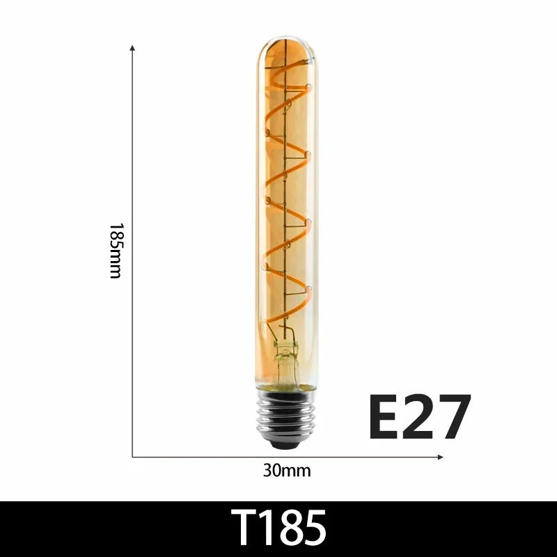Ampoule Spiralglüh LED filament spirale - ampoule vintage rétro Edison