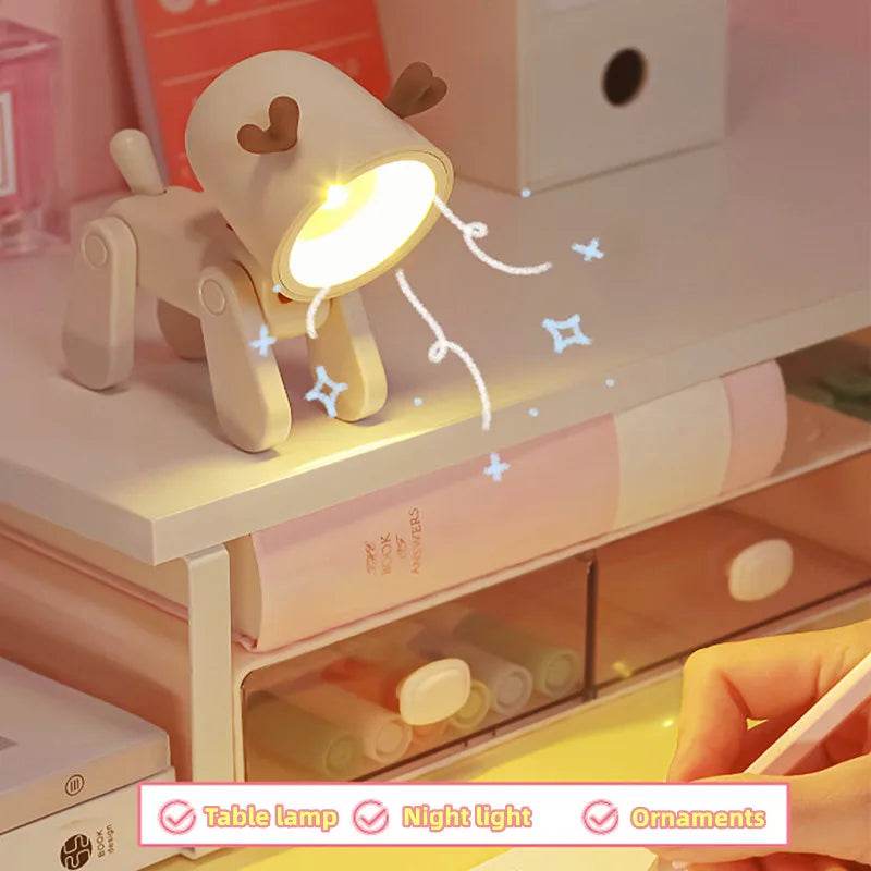 Petty Led : Mini veilleuse USB Rechargeable, lampe de Table, dessin animé, ornement de bureau, dortoir, chambre à coucher, lumière ambiante, cadeaux de vacances pour enfants, nouvelle collection - myledly