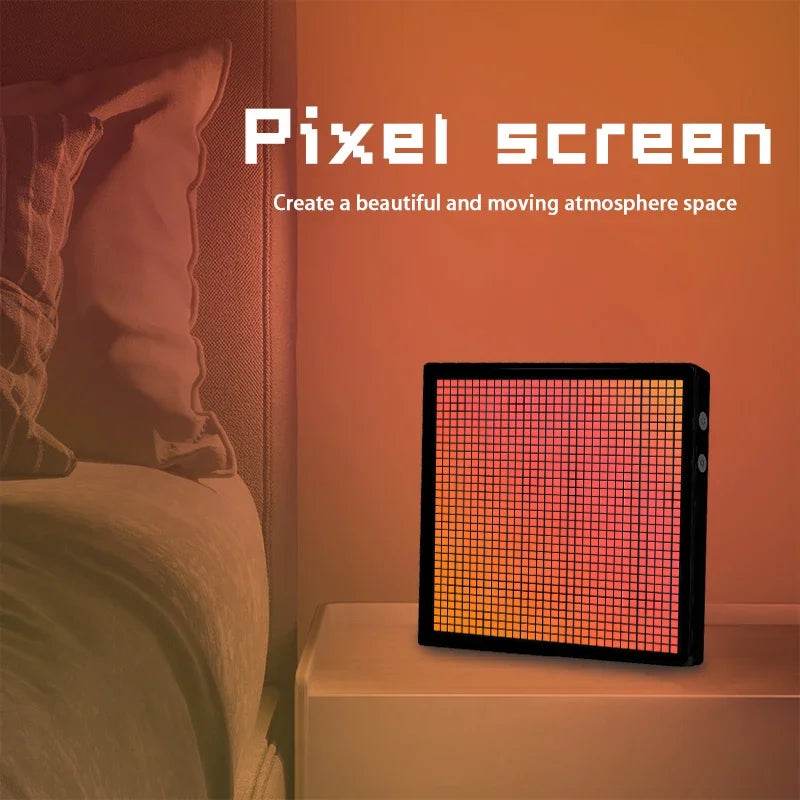 Pixel LED : Pixel affichage veilleuse intelligente APP contrôle écran Programmable bricolage texte Animation cadre Photo veilleuse cadeau décor à la maison - myledly