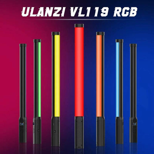 StickLamp : Ulanzi VL119 lampe de poche colorée RGB 19.68 pouces baguette de lumière LED portable CRI 95 + 2500 K-9000 K lampe de Studio de photographie - myledly