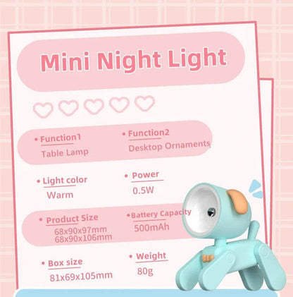 Petty Led : Mini veilleuse USB Rechargeable, lampe de Table, dessin animé, ornement de bureau, dortoir, chambre à coucher, lumière ambiante, cadeaux de vacances pour enfants, nouvelle collection - myledly