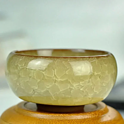 Bougeoir Eisriss céramique craquelé - bougeoir artisanal fait main coloré