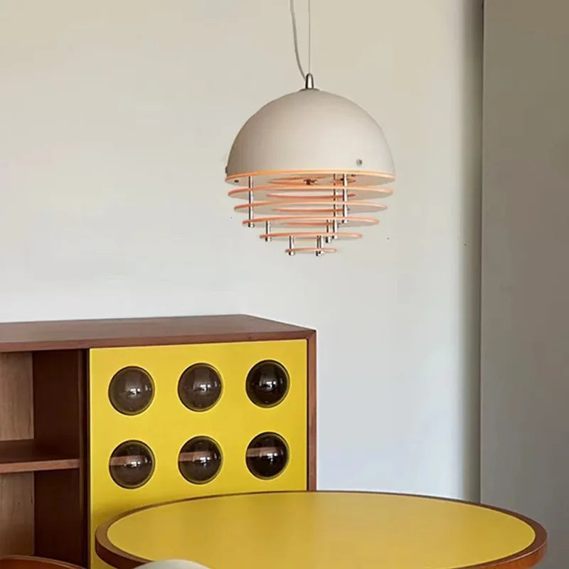 SONNE Suspension acrylique orange Bauhaus