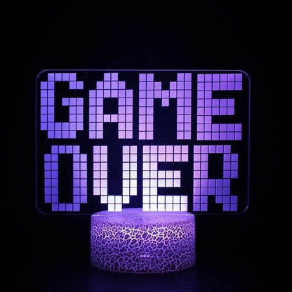 3D LED : Lampe RGB pour salle de jeu, configuration de jeu, veilleuse alimentée par USB, lampe de Table pour décoration de chambre à coucher, lumières de noël - myledly
