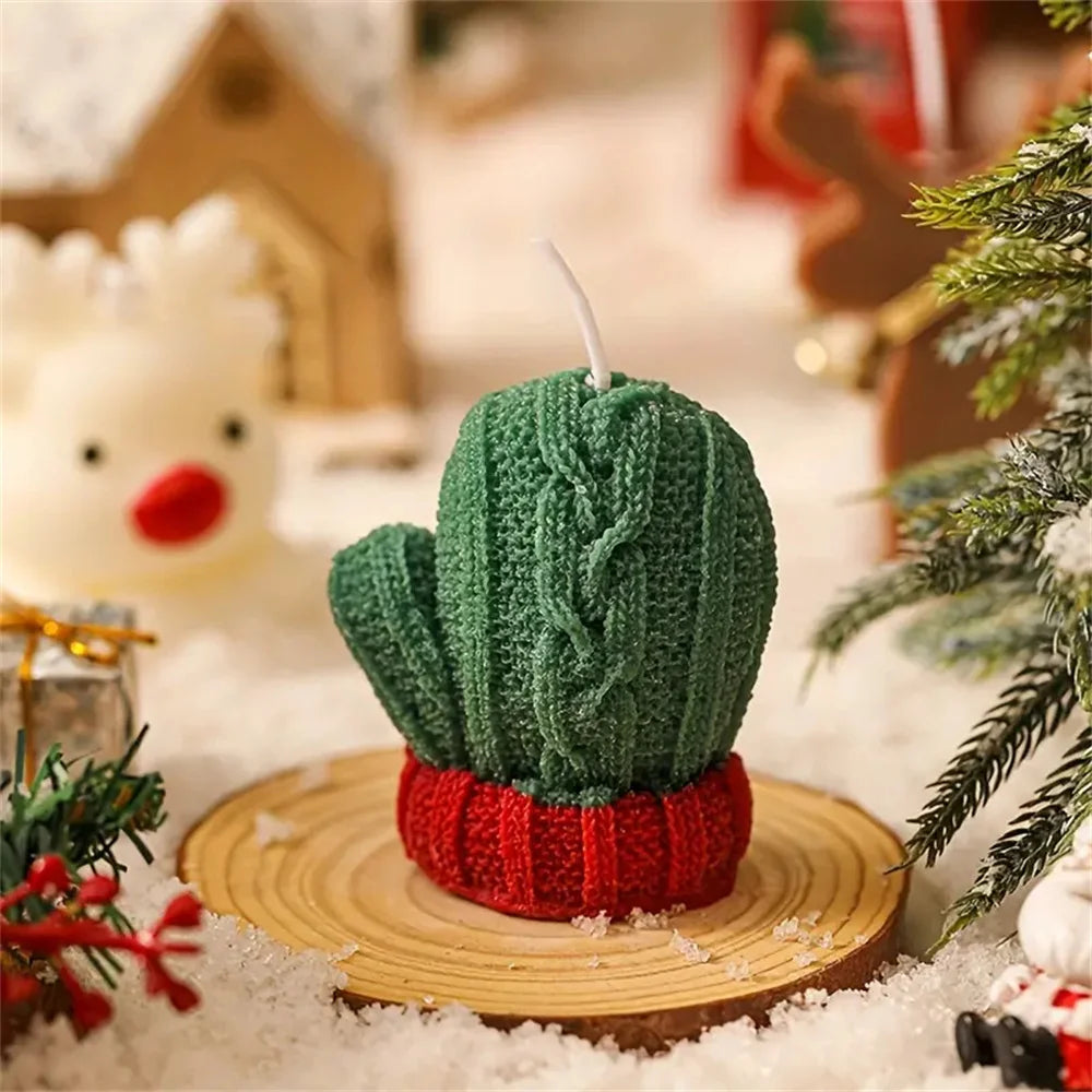 BOUGIE GANTS DE NOËL - Bougie Parfumée Cire de Soja