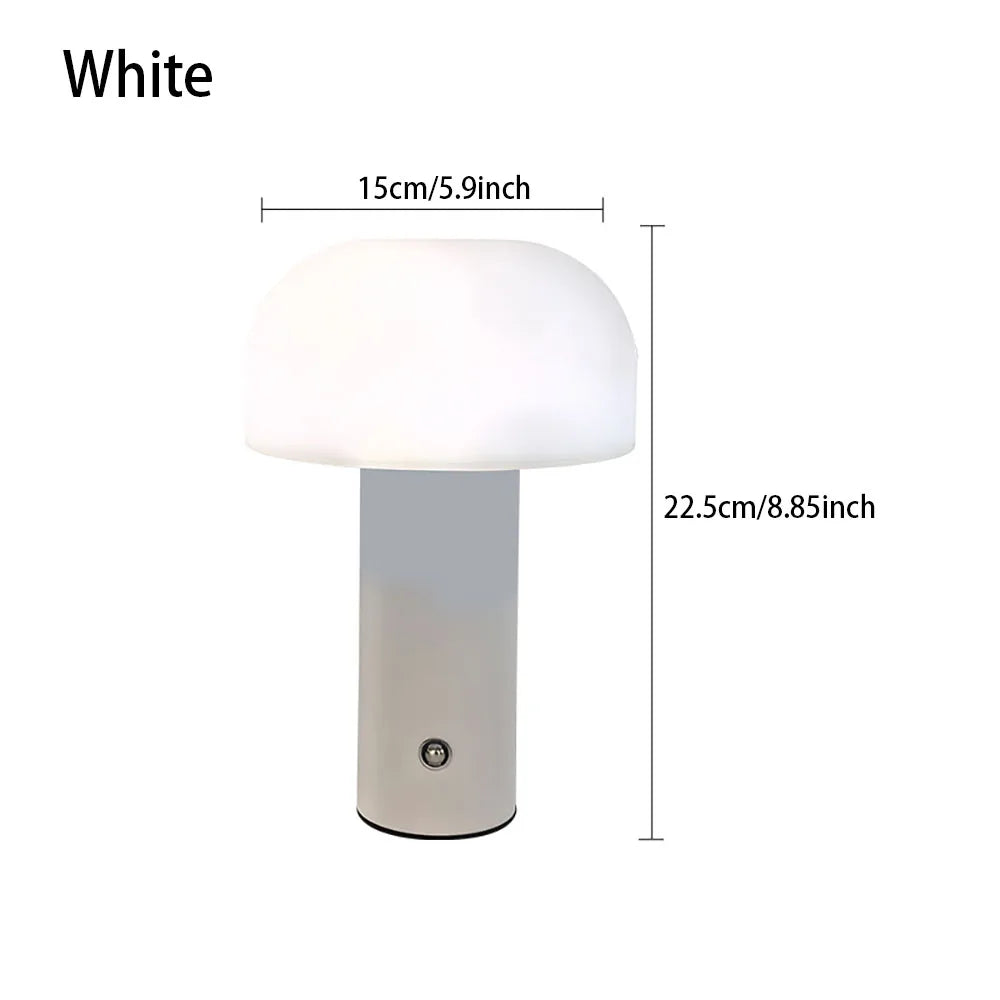  Lampe Pilzlicht champignon LED - lampe table rechargeable tactile 3 couleurs