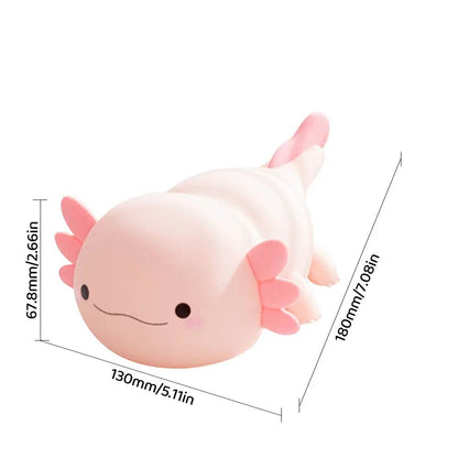 Axolot Led : Lampe de nuit en Silicone, jolie veilleuse à commande tactile, lampe de Table Rechargeable par USB pour bébé et enfant - myledly