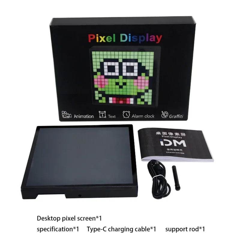 Pixel LED : Pixel affichage veilleuse intelligente APP contrôle écran Programmable bricolage texte Animation cadre Photo veilleuse cadeau décor à la maison - myledly
