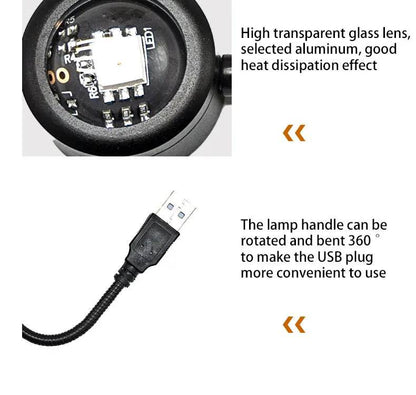Flexible Led : Led USB coucher de soleil lampe projecteur décor à la maison veilleuse Portable lumière d'ambiance pour salon mur photographie néons - myledly