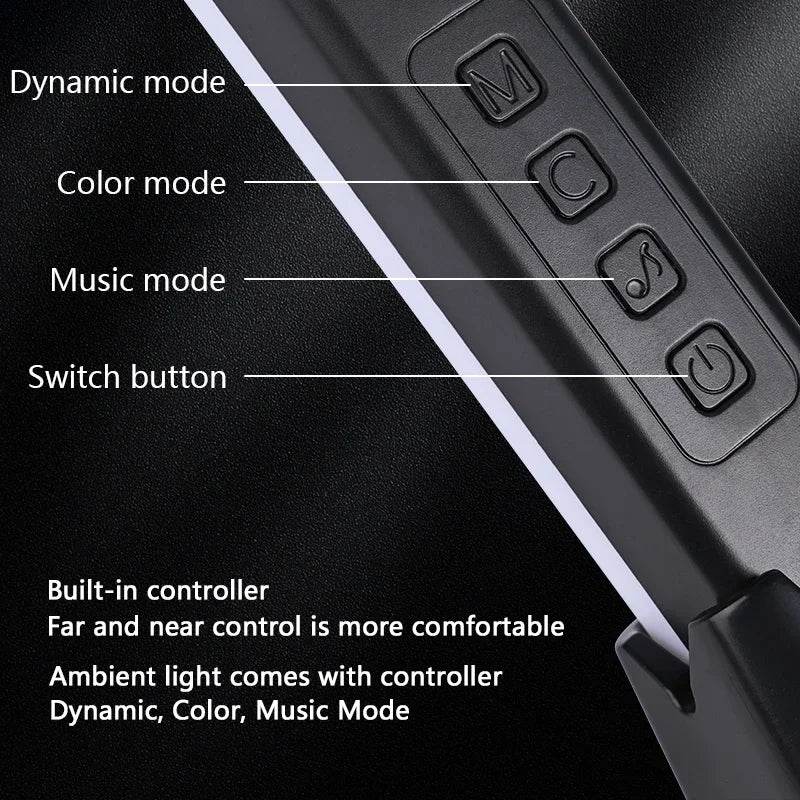 StickBar Led : RGB LED lampadaire de bureau barres lumineuses veilleuse musique rythme atmosphère lumières rétro-éclairage pour jeu TV salle décoration lampe - myledly