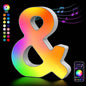 Fivemi Led : Veilleuses Led colorées avec 26 lettres de l'alphabet, application intelligente, bricolage, synchronisation de la musique, signe lumineux, salle de jeu, chambre à coucher, décor de Bar, cadeau - myledly