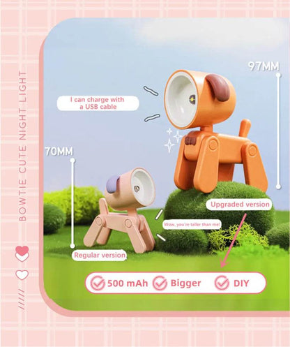 Petty Led : Mini veilleuse USB Rechargeable, lampe de Table, dessin animé, ornement de bureau, dortoir, chambre à coucher, lumière ambiante, cadeaux de vacances pour enfants, nouvelle collection - myledly
