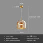 GLASNORD Suspension verre LED nordique - Lustre moderne restaurant bar