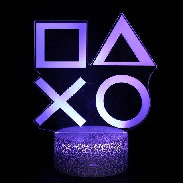 3D LED : Lampe RGB pour salle de jeu, configuration de jeu, veilleuse alimentée par USB, lampe de Table pour décoration de chambre à coucher, lumières de noël - myledly