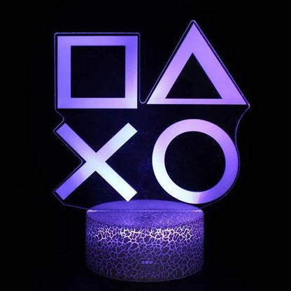 3D LED : Lampe RGB pour salle de jeu, configuration de jeu, veilleuse alimentée par USB, lampe de Table pour décoration de chambre à coucher, lumières de noël - myledly